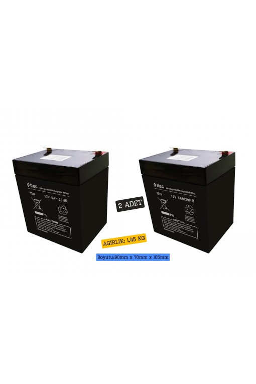 Ttec 12V 5AH Bakımsız Kuru Akü 3 Adet Ttec 12V 5AH Bakımsız Kuru Akü 3 Adet